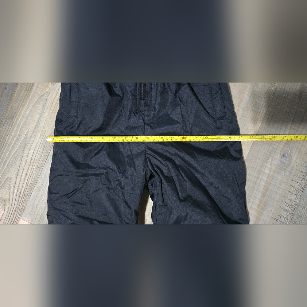 Kids Black Snow Bib Overalls - Picture 8 of 10